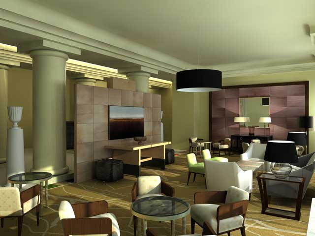 the lobby lounge