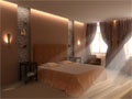 Bedroom with volume light